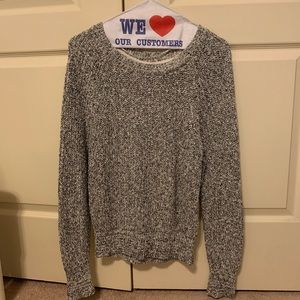 Free People Black and White Sweater